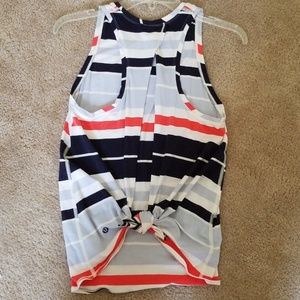 Lululemon tie back tank top